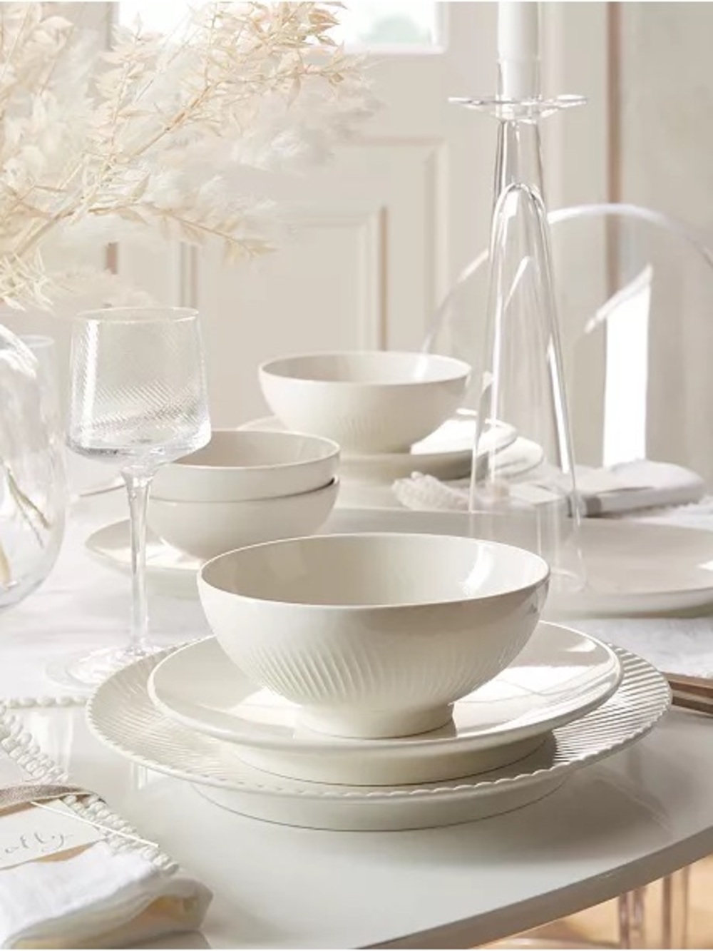 Denby 8.75” Plates. 2 Denby Arc White Salad, Cake, Side Plates, New with Tags.
